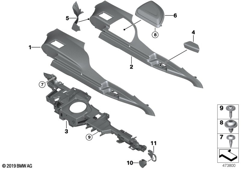 Genuine BMW 51477325800 Trim Panel, Railing Right SCHWARZ (Inc. 318d, 330dX & 320i)