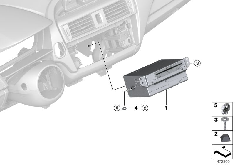 Genuine BMW 61139322724 Clip (Inc. 220dX, X3 30iX & 730d)