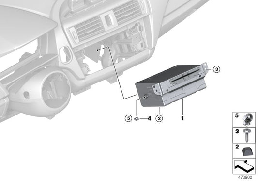 Genuine BMW 61139322724 Clip (Inc. 220dX, X3 30iX & 730d)