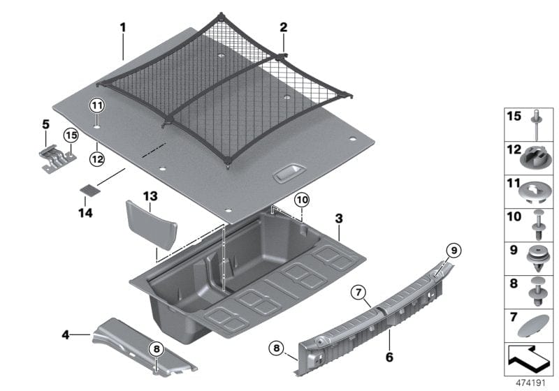 Genuine BMW 51477337277 Floor Carpet, Luggage Compartment VENETOBEIGE (Inc. 440iX, 435iX & 420iX)