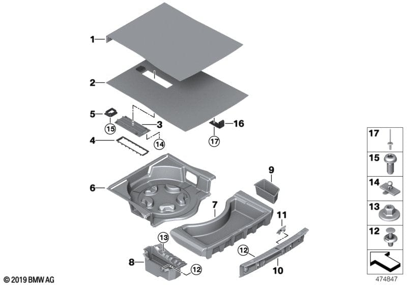 Genuine BMW 51476997488 G11 Loading Edge Trim, Stainless Steel (Inc. 740i, 730i & 730d)