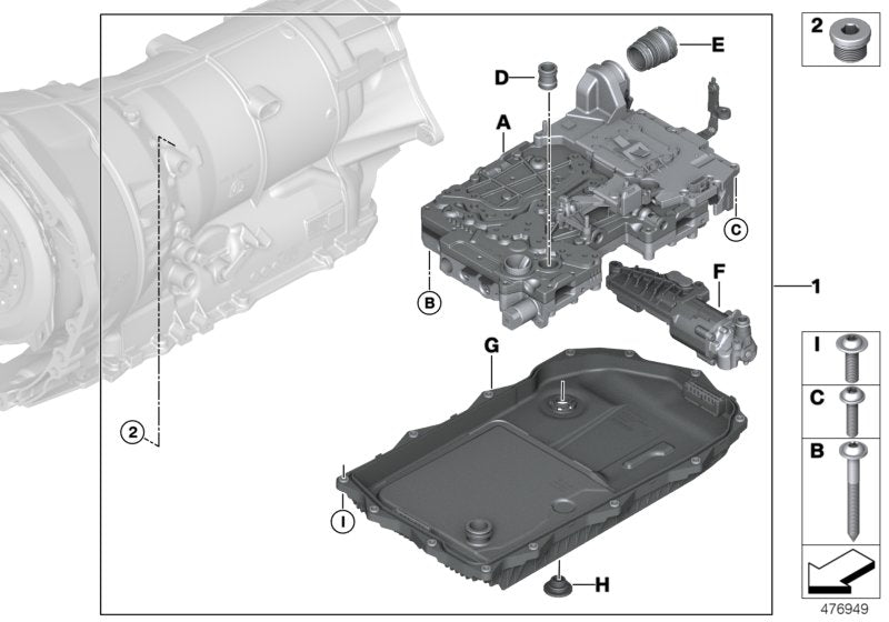 Genuine BMW 24008672575 Repair Kit, Mechatronic GA8HP95Z mechatronics (Inc. M760iX & M760LiX)