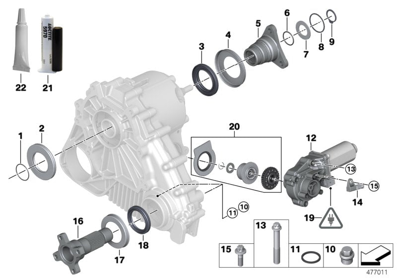 Genuine BMW 27102449709 E72 E53 E70 Exchange Servomotor (Inc. X3 2.5si & X5)
