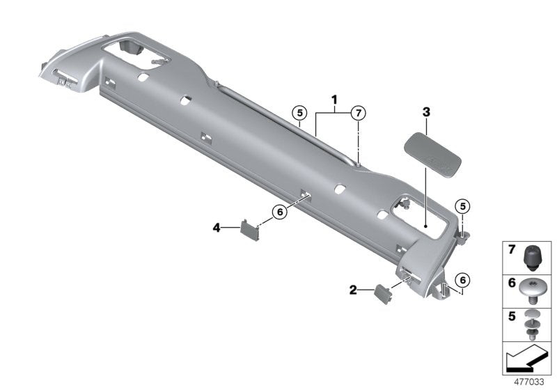 Genuine BMW 54627325016 F83 Covering Right SATTELBRAUN (Inc. M4, 428iX & 435i)