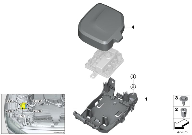 Genuine BMW 12528616569 F21 F20 Cover (Inc. 320i ed, 116i & 120i)