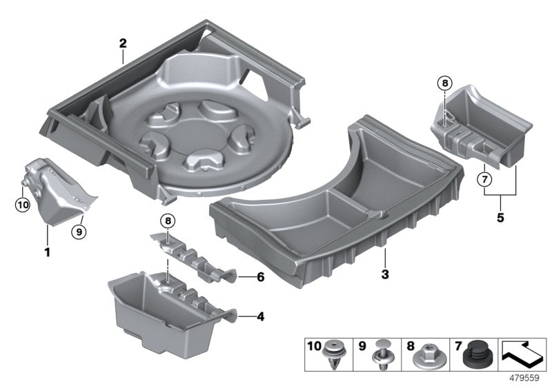 Genuine BMW 51477416623 G30 Shelf First-Aid Kit (Inc. 520d, 520i & 540iX)