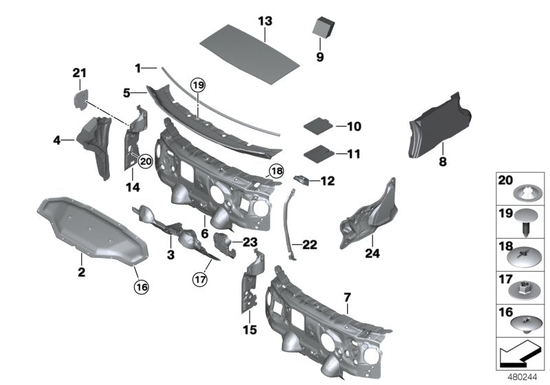 Genuine BMW 51487327004 Seal, Side Frame, Right (Inc. X1)