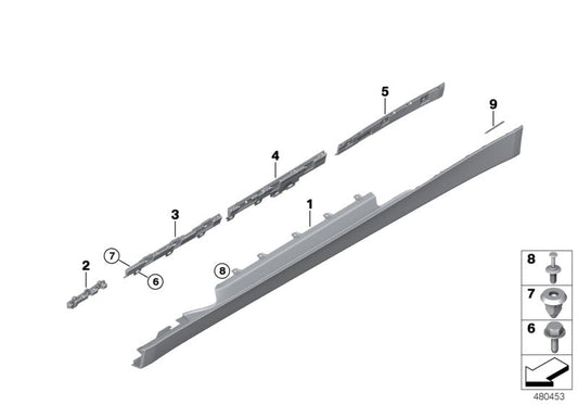 Genuine BMW 51777285791 Supporting Ledge Left (Inc. 435dX, 428i & 418d)