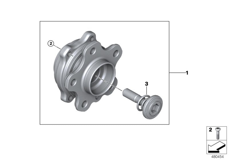 Genuine BMW 31206893780 G07 Wheel Hub With Bearing (Inc. X7)