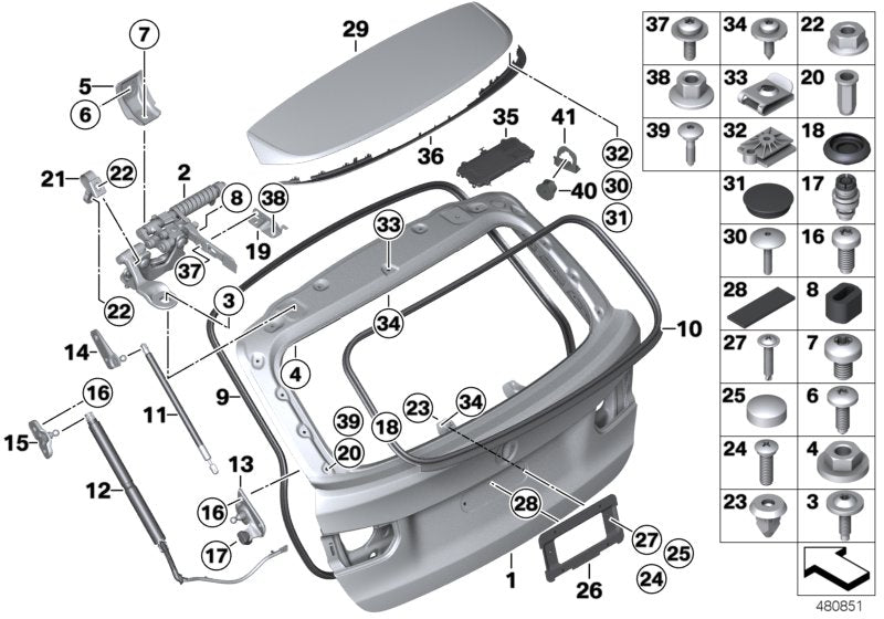 Genuine BMW 51317263164 Covering Diversity (Inc. 340iX, 330dX & 330iX)