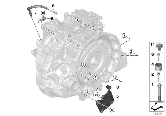 Genuine BMW 24148604292 F46 I12 Cover For Starter (Inc. Cooper SE ALL4, i8 & 218i)