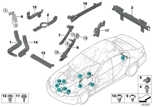 Genuine BMW 61136824323 G32 G11 Holder (Inc. 520d ed, M550iX & 725Ld)