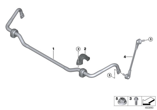 Genuine BMW 31306869199 I15 I12 G20 Stabilizer Support (Inc. 330e, i8 & 330d)
