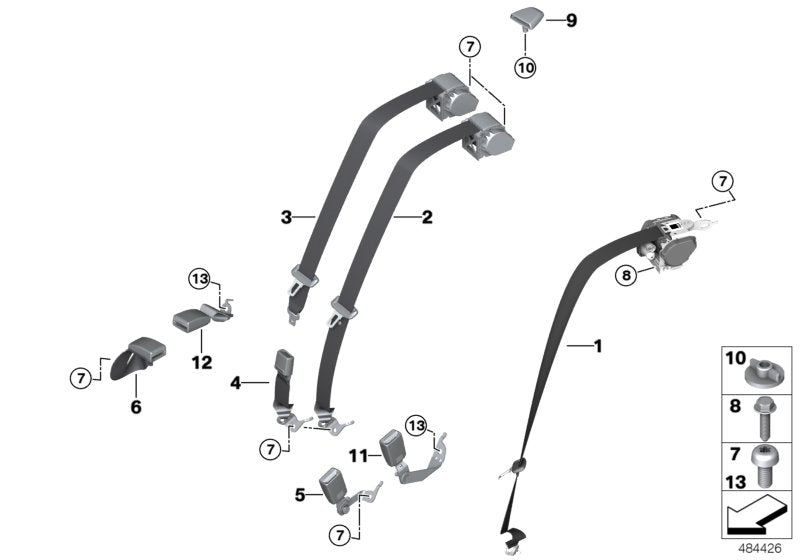 Genuine BMW 72117412781 G31 Lower Belt Rear Left (Inc. 540iX, M550dX & 530i)