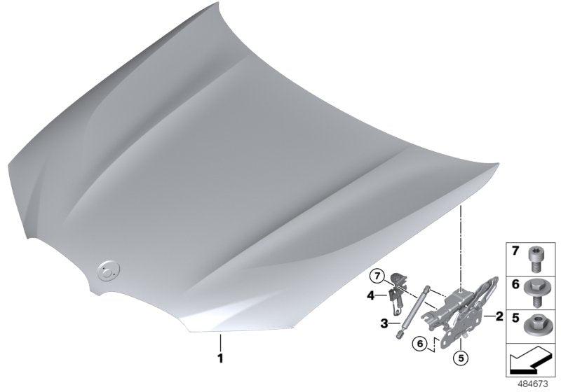 Genuine BMW 51237397496 G02 G01 Actor, Right (Inc. X3)