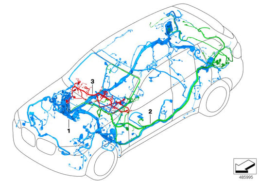 Genuine BMW 61112457973 Wiring Harness, I-Panel, Duplicate (Inc. X3)