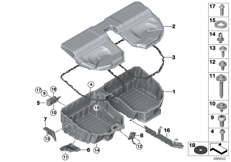 Genuine BMW 61258624563 G30 Right Bracket (Inc. 530e & 530eX)