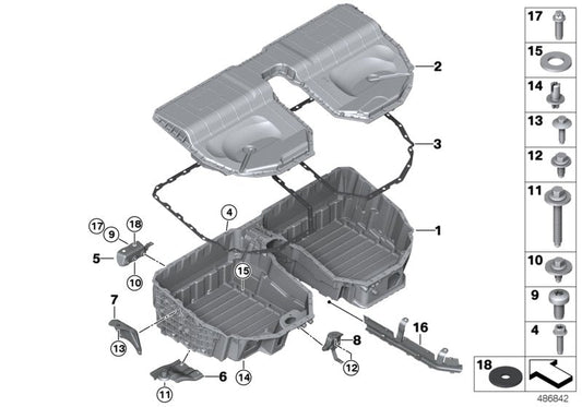 Genuine BMW 61258624563 G30 Right Bracket (Inc. 530e & 530eX)