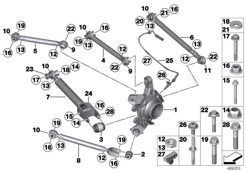 Genuine BMW 33308417250 Trailing Arm SPEC 2016 (Inc. M235i Racing)