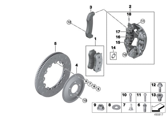 Genuine BMW 34108431746 Sleeve CP7016-127MR (Inc. M4 GT4)
