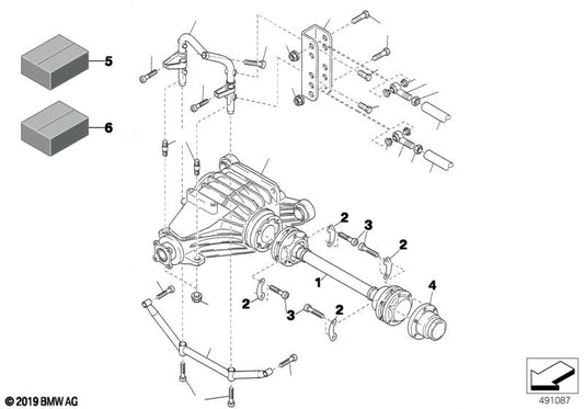 Genuine BMW 33412484793 Drive Flange VI-107 '95 (Inc. E36 320i)
