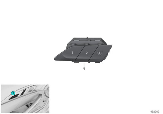 Genuine BMW 61319490317 F93 G16 Control Unit Seat Memory, Left (Inc. M850iX, 840i & M8)
