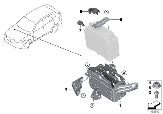 Genuine BMW 61219395486 G07 G05 G06 Battery Tray Plus Dual Storage System (Inc. X5 & X6 30iX)
