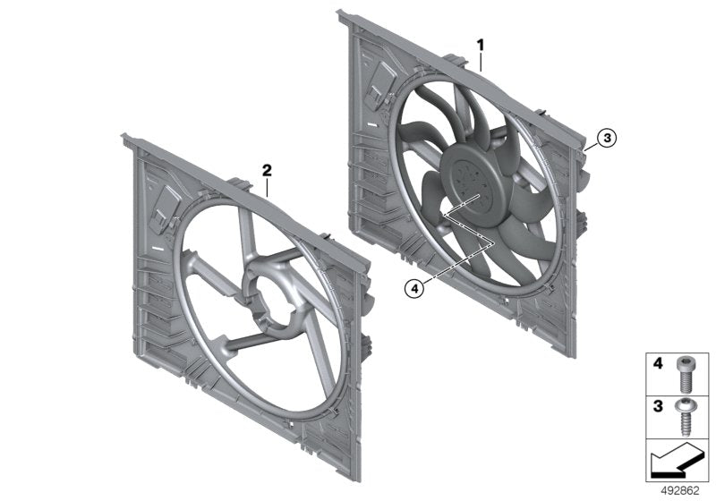 Genuine BMW 17428477382 G20 Fan Shroud 1000W (Inc. M340i, M340iX & 330e)