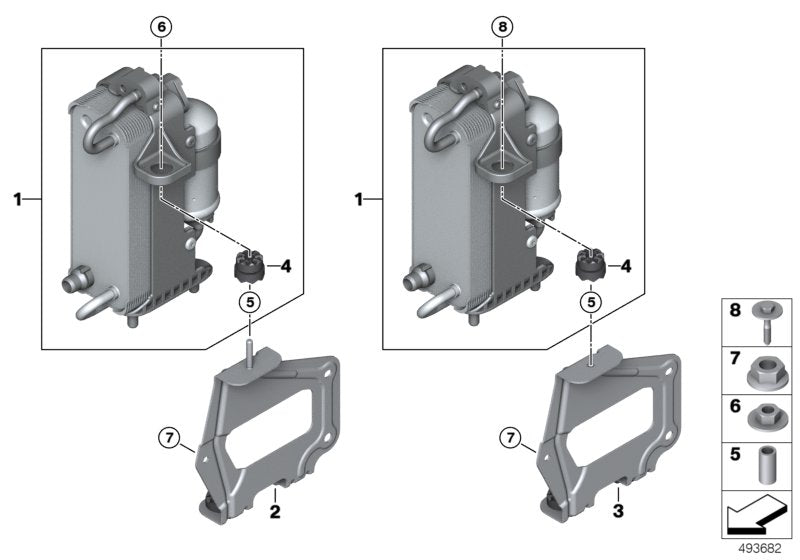 Genuine BMW 64509109858 G11 G31 Condenser Air Conditioning With Drier (Inc. 740e, 740Le & 640i)