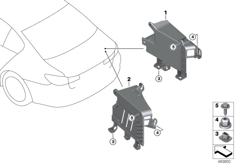Genuine BMW 61429348203 G31 G32 Holder Power Control Unit Pcu (Inc. 620d, 620dX & 540dX)