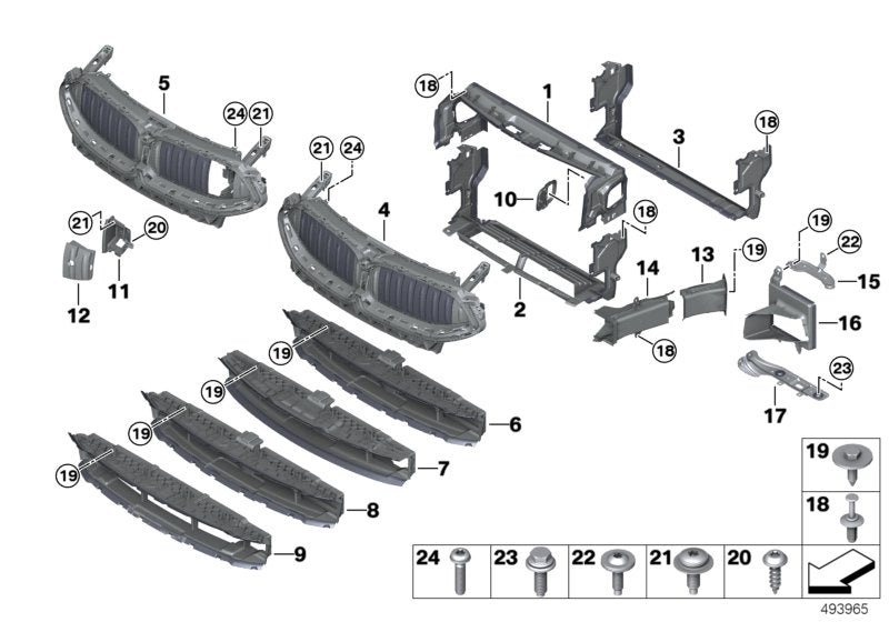 Genuine BMW 51137418992 G14 G16 G15 Cover Panel Camera NIVI (Inc. 840iX, 840i & M850iX)