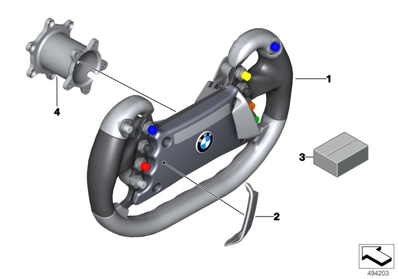 Genuine BMW 32338428286 Covering Right F. ILLUMINATION (Inc. M6 GT3)