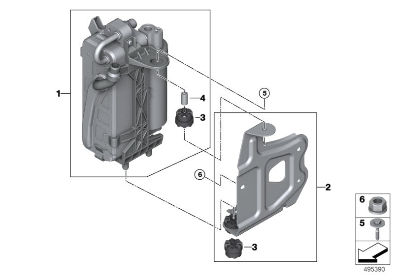 Genuine BMW 64506806375 G20 G21 Bracket Condenser (Inc. M340i, 320i & M340iX)