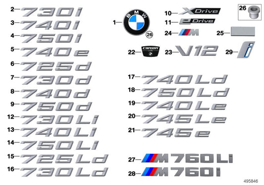 Genuine BMW 51357163179 G11 Padding 30X8X2 (Inc. 745LeX, 725d & 725Ld)