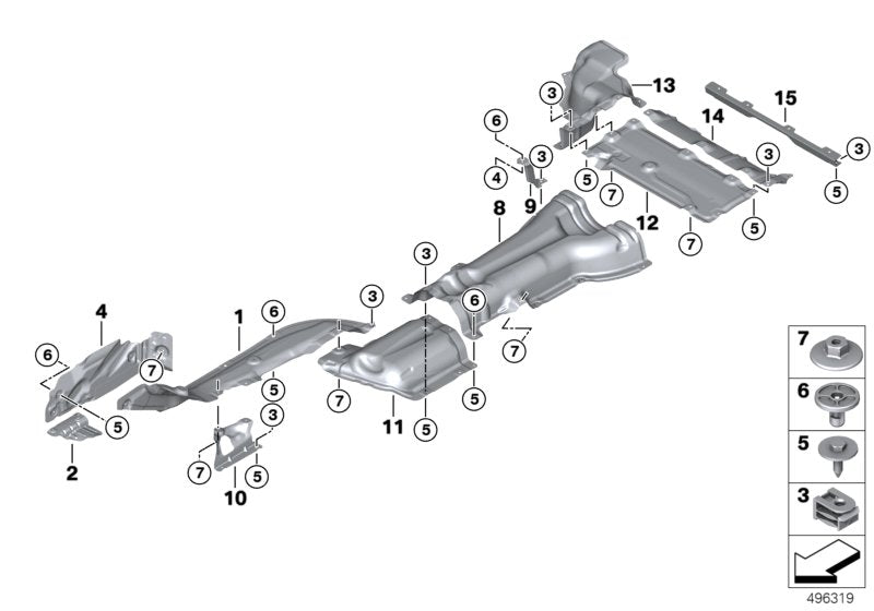 Genuine BMW 51487396711 G01 Fuel Tank Heat Insulation PHEV (Inc. X3 30eX)