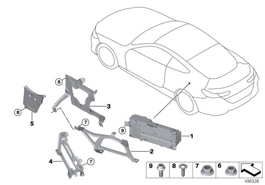 Genuine BMW 65159865415 F93 G15 F91 Holder Amplifier (Inc. 840dX, 840iX & M850iX)