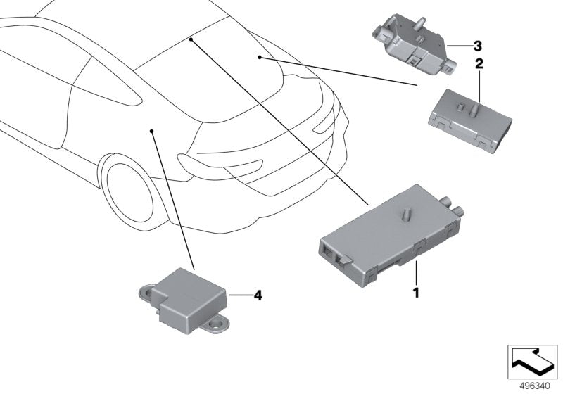 Genuine BMW 65206835171 F91 G14 Antenna Amplifier FM/AM/TV/DAB (Inc. 840iX, 840i & M8)