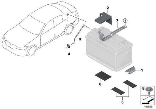 Genuine BMW 61216844137 G21 G29 G20 Cover Positive Battery Terminal (Inc. 320iX, Z4 M40i & Z4 20i)