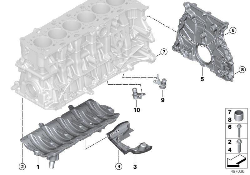 Genuine BMW 11138053427 Oil Deflector (Inc. X3 M & X4 M)