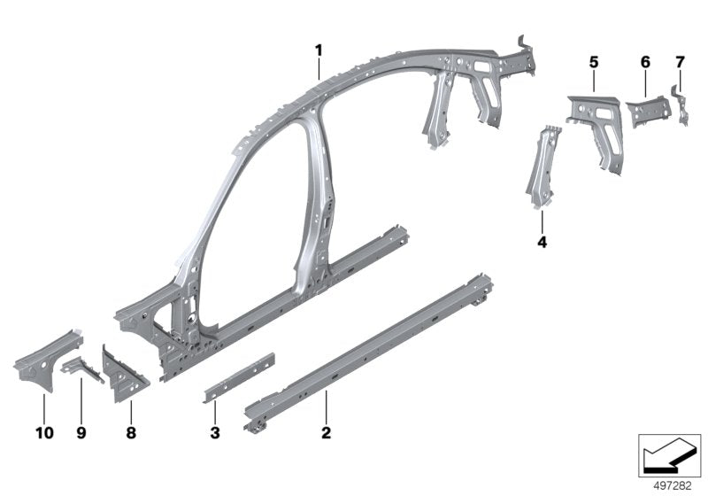 Genuine BMW 41007488103 G20 Bracket, Tension Spring, Left (Inc. M340i, 330dX & 320iX)