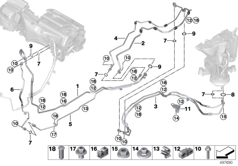 Genuine BMW 64536836524 G07 Suction Pipe (Inc. X7)