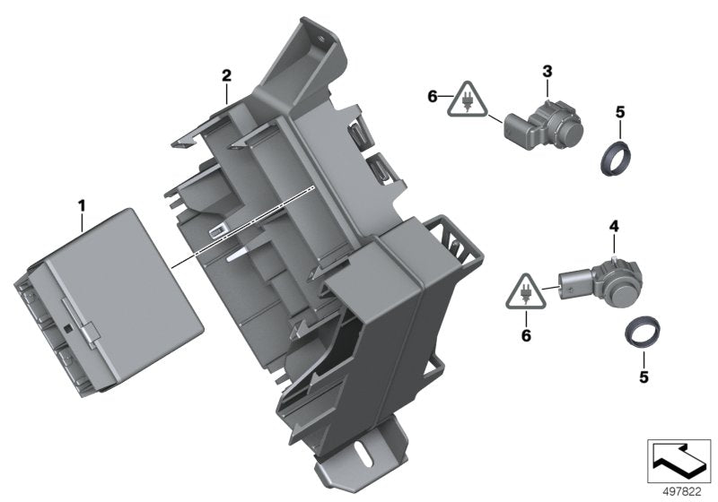 Genuine BMW 66336886211 F21 Control Module For Park Assistant (Inc. 320i ed, 335dX & 320dX)