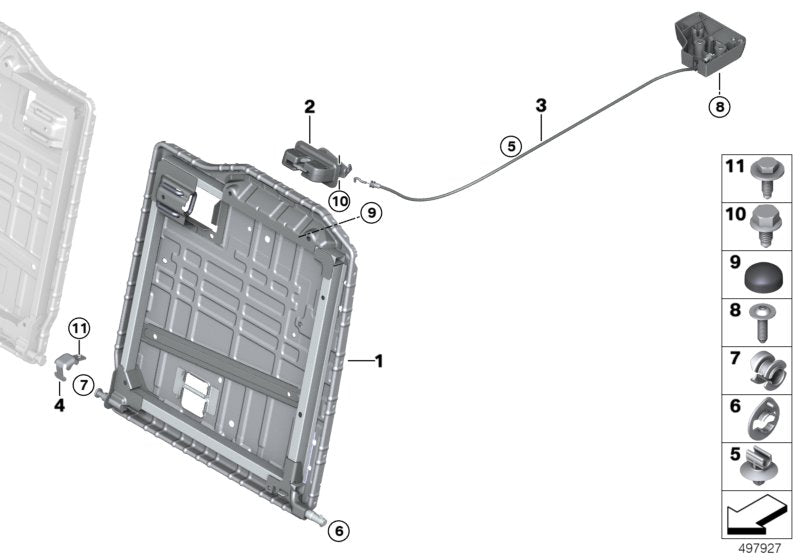 Genuine BMW 52207465728 G15 F92 F91 Lock Right (Inc. 840iX, 840i & M8)