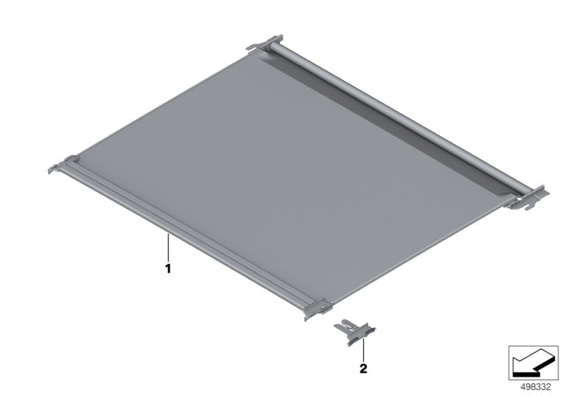 Genuine BMW 54108081470 G20 Roller Blind, Sliding Roof SCHWARZ (Inc. 330i, 320dX & 320i 1.6)
