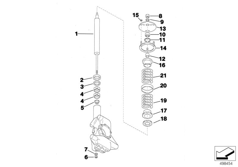 Genuine BMW 31332221057 E36 Ball Joint 18mm DA=35mm (Inc.318iS & M3)