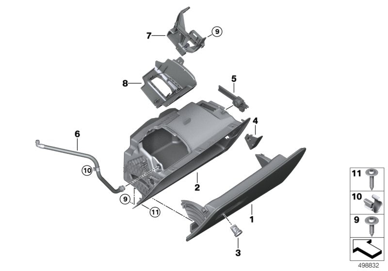 Genuine BMW 51169399765 G07 G05 G06 Holder Air Freshener Left hand drive (Inc. X6)