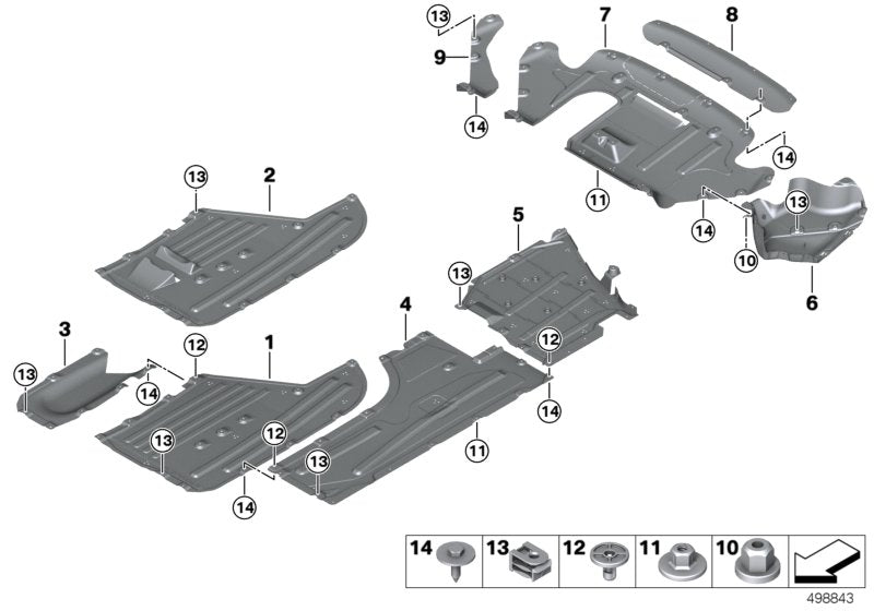 Genuine BMW 51757453188 G20 G21 Rear Diffusor (Inc. 330i, 330iX & 330e)