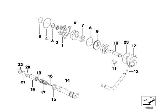 Genuine BMW 23008419608 O-Ring OIL PUMP GBX (Inc. M6 GT3)