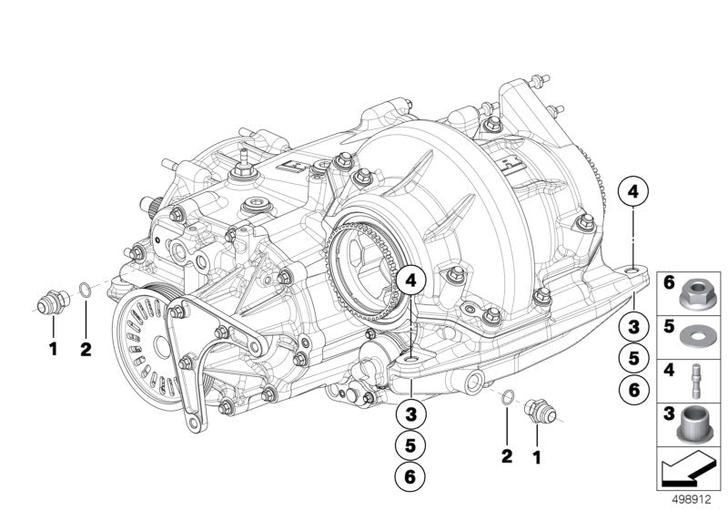 Genuine BMW 23008423715 Stud M10X1,5/1,25 (Inc. M6 GT3)