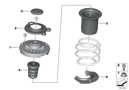 Genuine BMW 34339806226 Nut, Self-Locking M14X1,5-05 ZNS3 | ML Performance UK Car Parts
